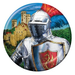 Valiant Knight Dessert Plates (8/pkg)