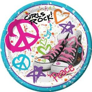 Girls Rock! Dessert Plates (8/pkg)