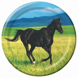 Wild Horses Dessert Plates, 7", 8/pkg