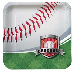 Baseball Party Dessert Plates