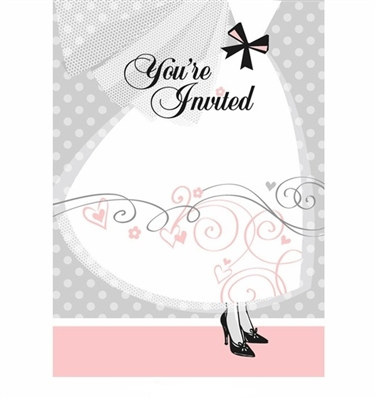 Elegant Wedding Invitations (8/pkg)