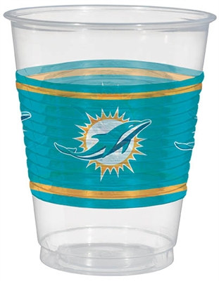 Miami Dolphins Plastic Cups (25/pkg)