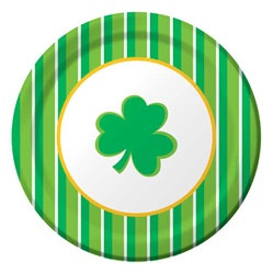 Shamrockin' Stripes Luncheon Plates (8/pkg)