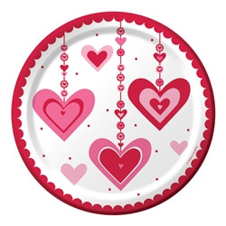 Heart Dazzler Lunch Plates (8/pkg)