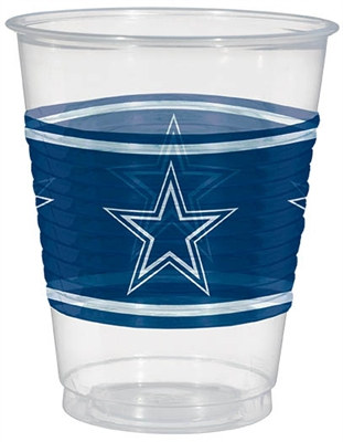 Dallas Cowboys Plastic Cups (25/pkg)