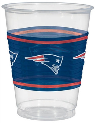 New England Patriots Plastic Cups (25/pkg)