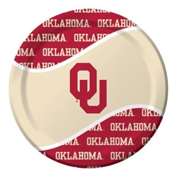 University of Oklahoma Lunch Plates (8/pkg)