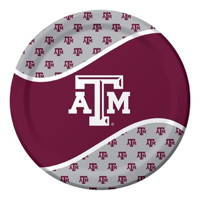 Texas A & M Lunch Plates (8/pkg)