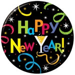 New Year Jazz Lunch Plates (8/pkg)