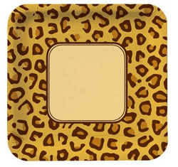 Leopard Print Luncheon Plates (8/pkg)