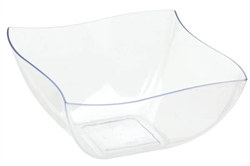 Clear Mini Wavy Bowls (10/pkg)