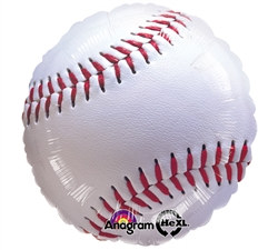 Baseball Mylar Balloon - 17 inch