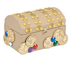 Cardboard Treasure Chest Craft Kit