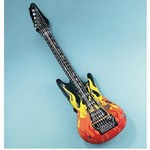 Inflatable Guitar with Flames - 40 Inch