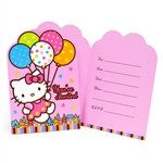 Hello Kitty Invitations (8/pkg)