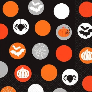 Modern Halloween Beverage Napkins (16/pkg)