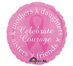 Pink Ribbon Mylar Balloon