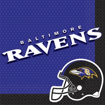 Baltimore Ravens Lunch Napkins (16/pkg)