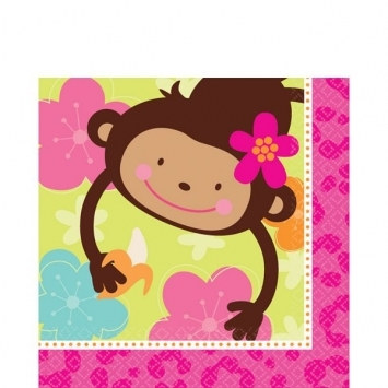 Monkey Love Lunch Napkins (16/pkg)