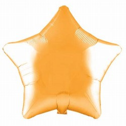 Gold Metallic Mylar Star Balloon