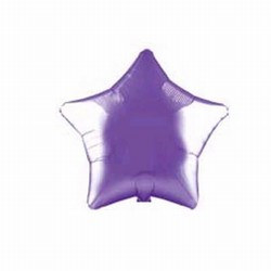 Deep Purple Metallic Mylar Star Balloon