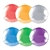 Round Metallic Mylar Balloon can be purchased in your favorite color of red, gold, silver, blue, green, or purple. Each balloon measures eighteen inches when fully inflated with helium.
