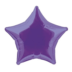 The Purple Foil Star Balloon 20" is made of foil and measures 20 inches when fully inflated. Contains one per package. Fill with helium.