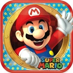 Super Mario Brothers Square Plates 9 inches