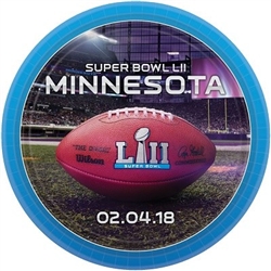 The Super Bowl 52 Dinner Plates are made of cardstock and measure 9 inches. Contain 8 plates per package.