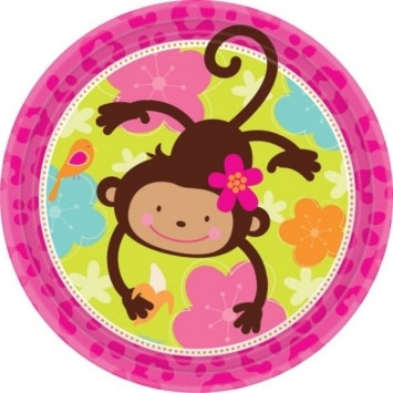 Monkey Love Lunch Plates (8/pkg)