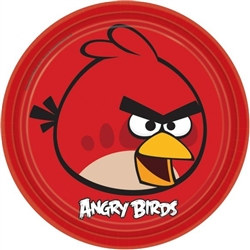 Angry Birds Round Plates 9 inches