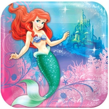 Little Mermaid Lunch Plates (8/pkg)