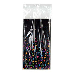 Happy New Year Champagne Bubbles Tablecover, 54 x 102, (1/pkg)