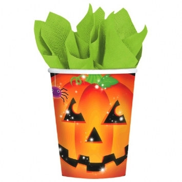 Halloween Pumpkin Hot/Cold Cups (8/pkg)