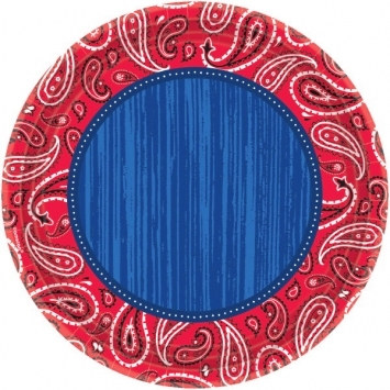 Bandana & Blue Jeans Dinner Plates