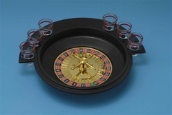 Roulette Game with Shot Glasses