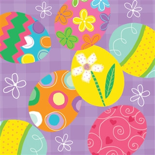 Bunny Juggle Beverage Napkins (18/pkg)