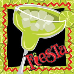 Caliente Fiesta Margarita Beverage Napkins (16/pkg)