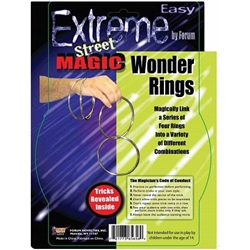 Magic Rings will impress your friends and party guests, as you appear to magically connect and separate them. Full instructions for their use is included in each package. Package includes four metal rings, each approximately 4 inches in diameter.
