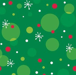 Polka Dot Christmas Beverage Napkins