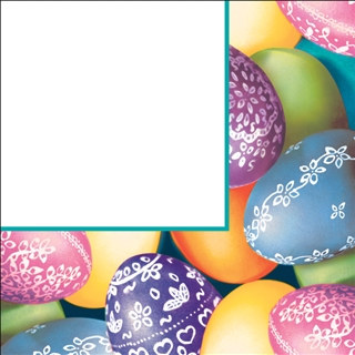 Decorative Eggs Lunch Napkins (18/pkg)