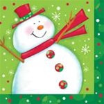 Polka Dot Christmas Luncheon Napkins (16/pkg)