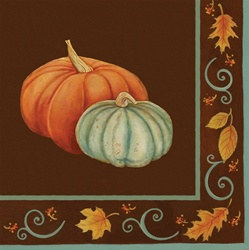 Autumn Scroll Lunch Napkins (16/pkg)