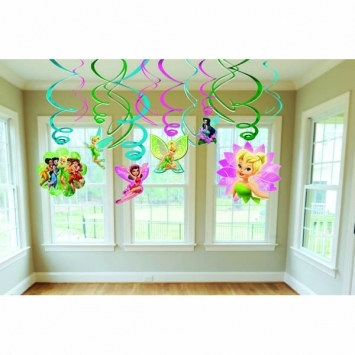 Tinker Bell Value Pack Foil Swirl Decorations (6/pkg)