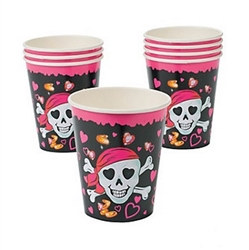 Pink Pirate Hot/Cold Cups