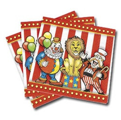 Big Top Circus Beverage Napkins (16/pkg)