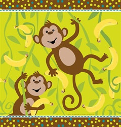 Monkeyin' Around Plastic Tablecover