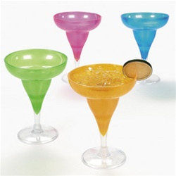 Translucent Neon Margarita Glasses