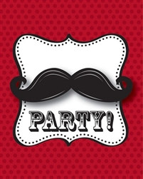 Mustache Madness Invitations (8/pkg)