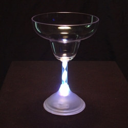 LED Flashing Margarita Glass (1/pkg)